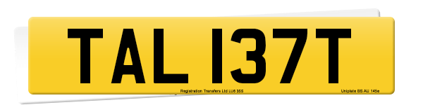 Registration number TAL 137T
